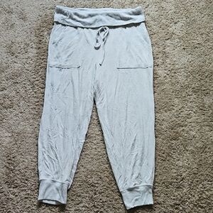Aerie Heather Gray Knit Lounge Pants, Size XL